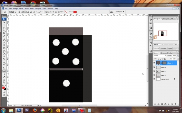 Creation of domino: Step 7